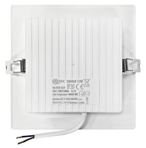 Corp de iluminat LED încastrat SQUARE LED/12W/230V 4000K 17x17 cm alb