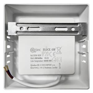 Plafoineră LED BLOCK LED/6W/230V 4000K 12x12 cm alb