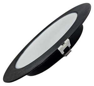Corp de iluminat LED încastrat CIRCLE LED/18W/230V 4000K d. 22 cm negru