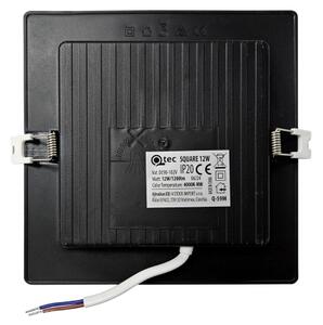 Corp de iluminat LED încastrat SQUARE LED/12W/230V 4000K 17x17 cm negru
