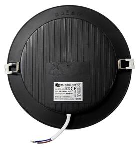 Corp de iluminat LED încastrat CIRCLE LED/18W/230V 4000K d. 22 cm negru
