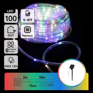 Aigostar - Ghirlandă solară LED 100xLED/8 funcții 12m IP65 multicolor