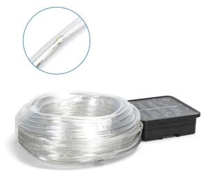 Aigostar - Ghirlandă solară LED, 100 LED-uri, 8 funcții, 12 m, IP65, alb rece
