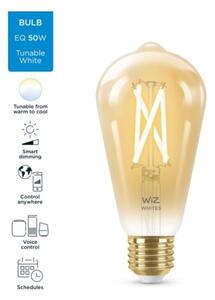 Bec LED dimabil VINTAGE ST64 E27/7W/230V 2000-5000K CRI 90 Wi-Fi WiZ
