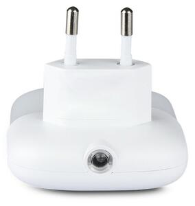 Corp de iluminat LED de veghe pentru priză cu senzor de mișcare 2xUSB LED/0,45W/230V 3000K