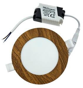 Corp de iluminat LED încastrat CIRCLE LED/6W/230V 4200K 11,8 cm maro