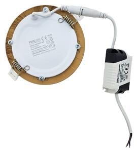 Corp de iluminat LED încastrat CIRCLE LED/6W/230V 4200K 11,8 cm maro