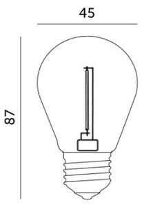 Bec LED FILAMENT ST45 E27/1W/230V 2700K