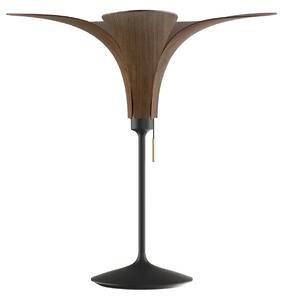 UMAGE Jazz lampă de masă stejar închis, bază neagră, Lemn, Camera de zi / sufragerie, Lemn, Design