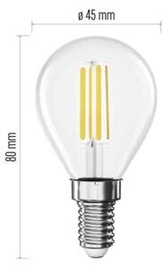 Bec LED filament E14/3,8W/230V 2700K