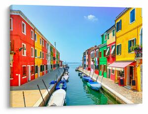Tablou - Insula Burano, Veneția, Italia (70x50 cm)