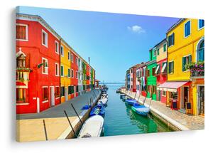 Tablou - Insula Burano, Veneția, Italia (90x60 cm)