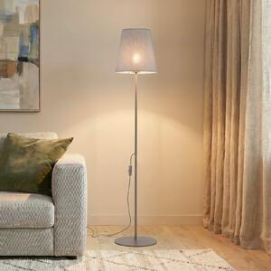 TK Lighting Lampadar Elizabeth, nisip/bej, in, înălțime 152 cm, E27, Bej, Camera de zi / sufragerie, Țesătură / Textil, Modern