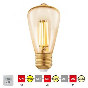 Bec LED dimabil Eglo 12521 VINTAGE ST48 E27/3W/230V 2200K
