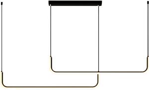 Abigali Nikon lampă suspendată 2x36 W negru LWNN
