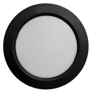 Plafoineră LED ROUND LED/6W/230V 4000K d. 12,1 cm negru