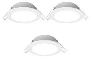 SET 3x corp de iluminat LED încastrat de exterior Aigostar LED/4,8W/230V 4000K IP65 alb