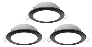 SET 3x corp de iluminat LED încastrat de exterior Aigostar LED/4,8W/230V 4000K IP65 negru