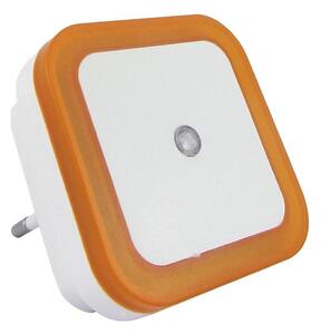 Lampă de veghe LED cu senzor de amurg, 0,5W/230V, portocalie