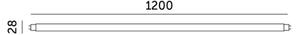 Tub LED fluorescent T8 G13/18W/230V 3000K 120 cm