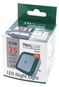 Lampă de veghe LED cu senzor de amurg, 0,5 W, 230 V, verde