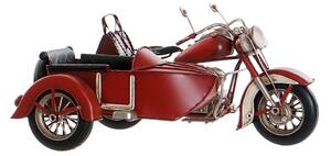 Macheta Red Motorcycle din metal 29x19 cm