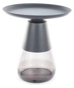 Masuta cafea TIFFANY A BLACK, negru, metal/sticla, 50x52 cm