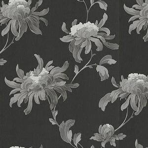 Tapet JMD Fabulous model floral negru/gri 10,05x0,52 m