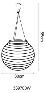 Globo 339700W - Lampă solară suspendată LED 0,5W/3V IP44 albă