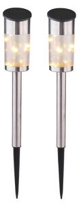 SET 2x lampă solară 10xLED/0,06W/1,2V IP44 Globo 33799-2