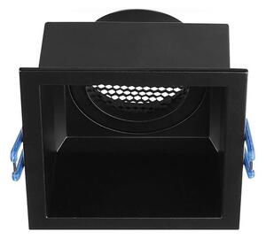 Plafonier GU10 9x9 cm negru