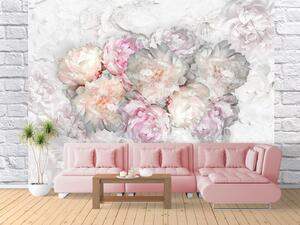 Fototapet 3D, Flori albe si roz Art.05283