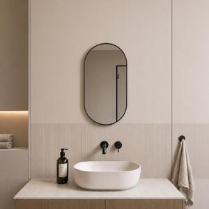 Baltica Design Aluma oglindă 50x70 cm oval negru 5904107933573