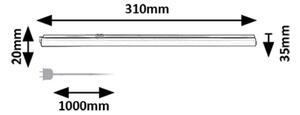 Corp de iluminat LED pentru corpuri de bucătărie Rabalux 78007 BAREG LED/4W/230V 3000/4000K alb