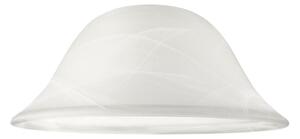 Abajur de rezervă din sticlă SFERA E27 130x300 mm alb