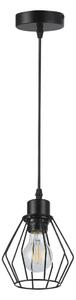 Lustră pe cablu 1xE27/35W/230V d. 18 cm negru