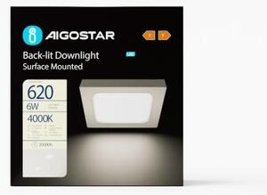Plafonieră LED Aigostar LED/6W/230V 12,2x12,2 cm 4000K alb