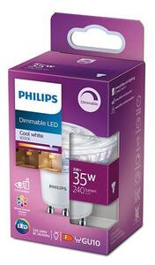 Bec LED dimabil Philips GU10/3W/230V 4000K CRI 90