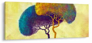 Tablou - Copaci în deal (120x50 cm)