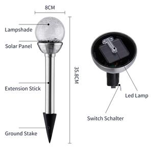 Corp de iluminat LED RGB solar Aigostar LED/0,08W/2V IP44