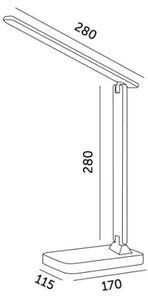 Lampă LED dimabilă de masă NOBLITE N LED/7W/230V 3000/4000/6500K alb