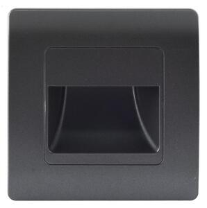 Emithor 70438 - LED lampă scări STEP LIGHT LED/1W/230V 4000K negru