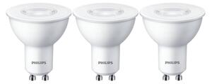 SET 3x bec LED Philips GU10/4,7W/230V 2700K