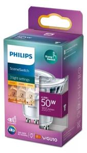 Bec LED Philips SceneSwitch PAR16 GU10/4,8W/230V 2200/2500/2700K