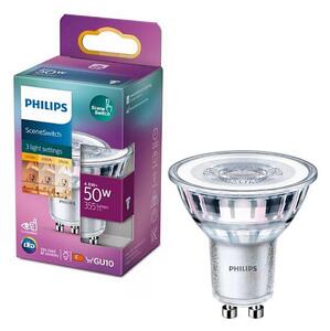 Bec LED Philips SceneSwitch PAR16 GU10/4,8W/230V 2200/2500/2700K