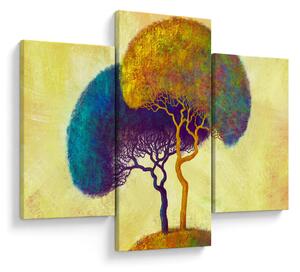 Tablou - Copaci în deal (90x60 cm)
