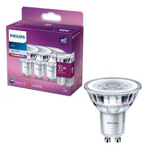 SET 3x bec LED Philips PAR16 GU10/3,5W/230V 4000K