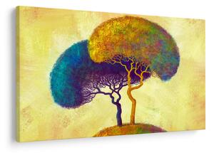 Tablou - Copaci în deal (90x60 cm)