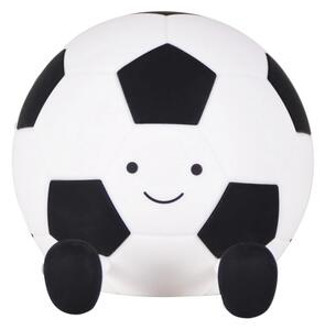 Lampă LED tactilă pentru copii FOOTBALL LED/2W/5V USB 1200 mAh alb/negru