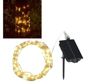 Instalație LED solară decorativă LED/3,7V 1800 mAh 10 m IP44 + telecomandă
